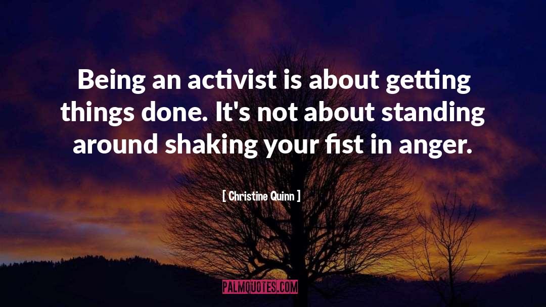 Shaking quotes by Christine Quinn