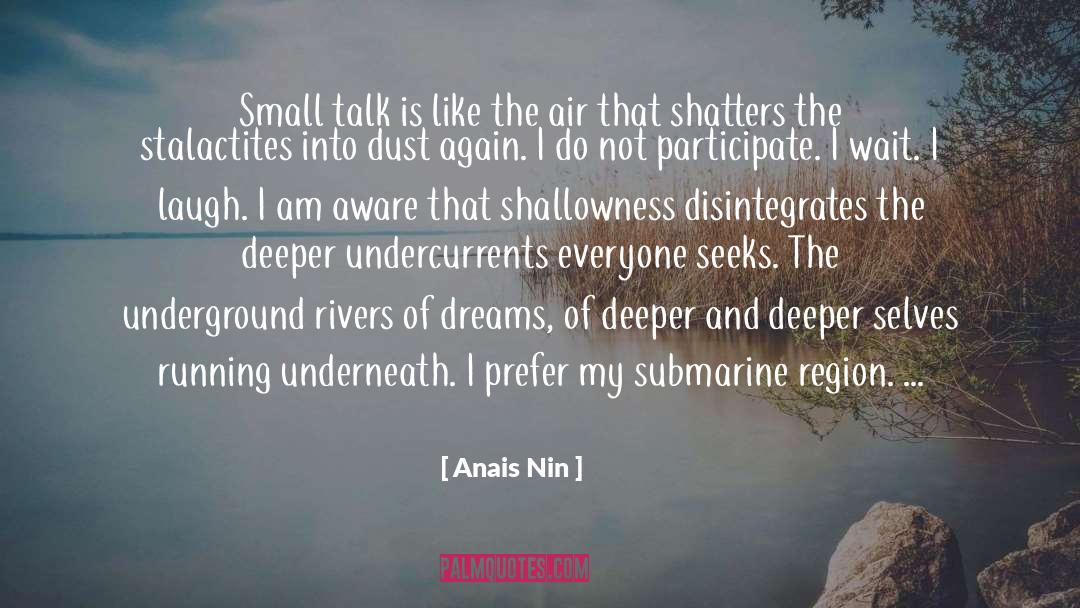 Shallowness quotes by Anais Nin