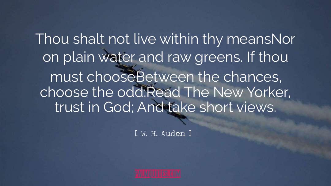 Shalt quotes by W. H. Auden