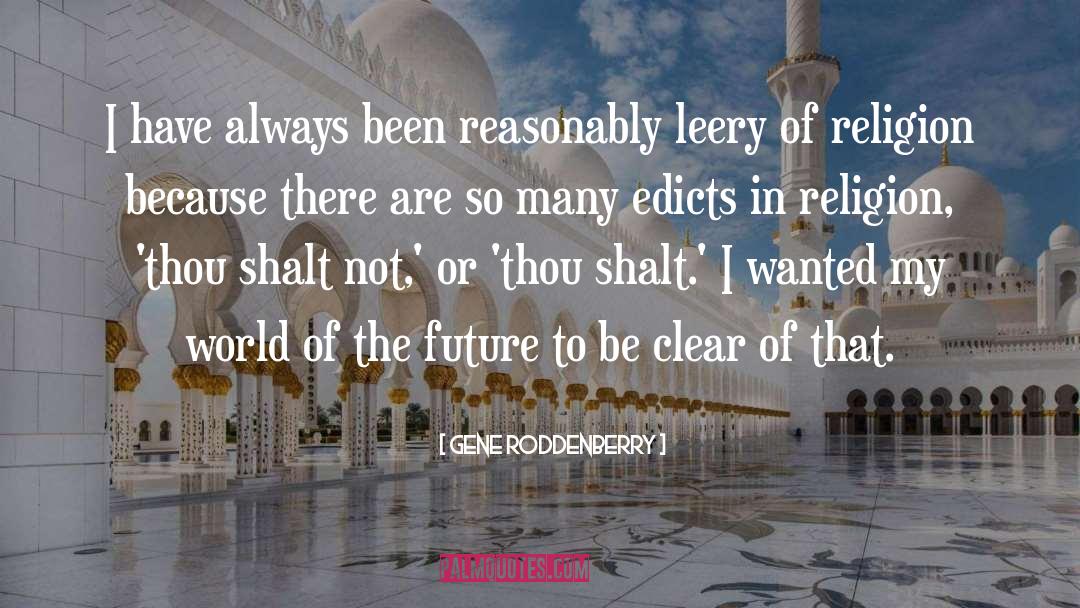 Shalt quotes by Gene Roddenberry