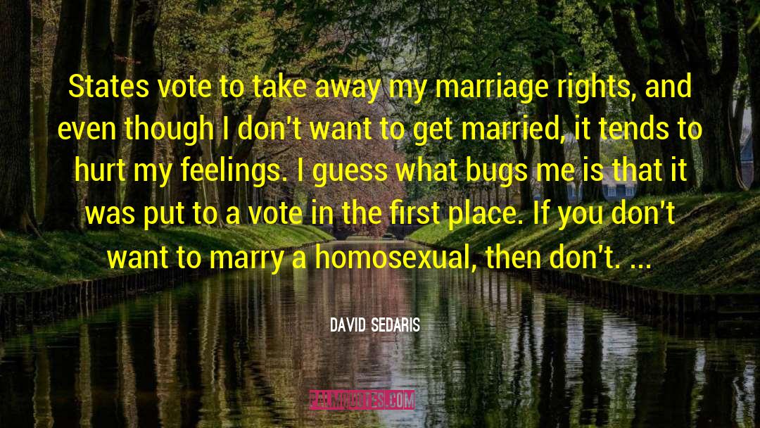 Sham Marriage quotes by David Sedaris