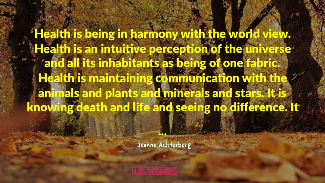 Shamanic quotes by Jeanne Achterberg