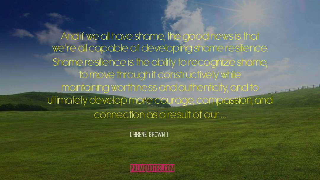Shame Resilience quotes by Brene Brown