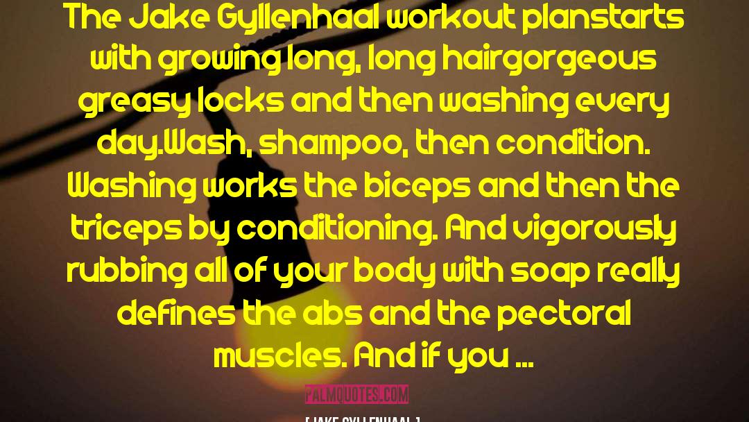 Shampoo quotes by Jake Gyllenhaal