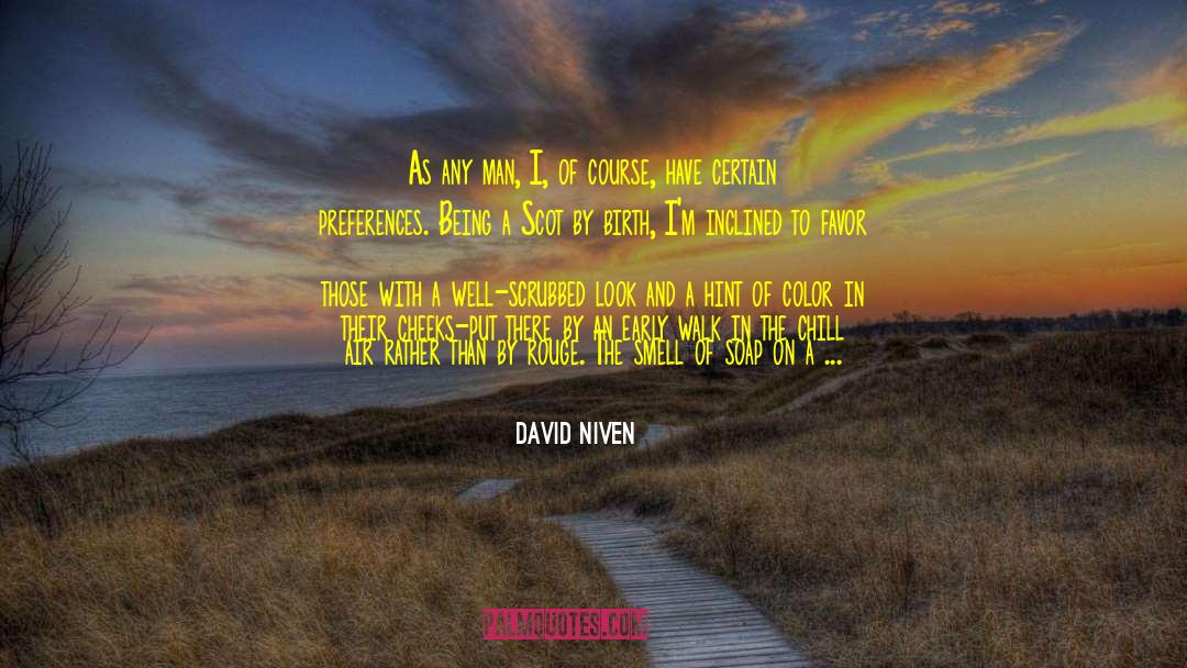 Shampoo quotes by David Niven