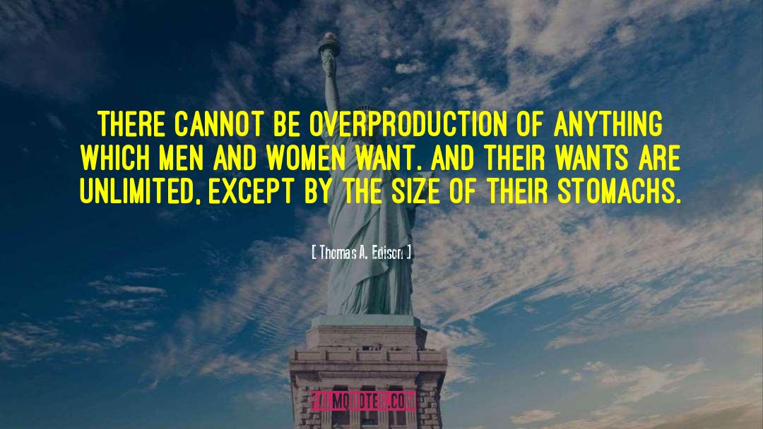 Shape And Size quotes by Thomas A. Edison