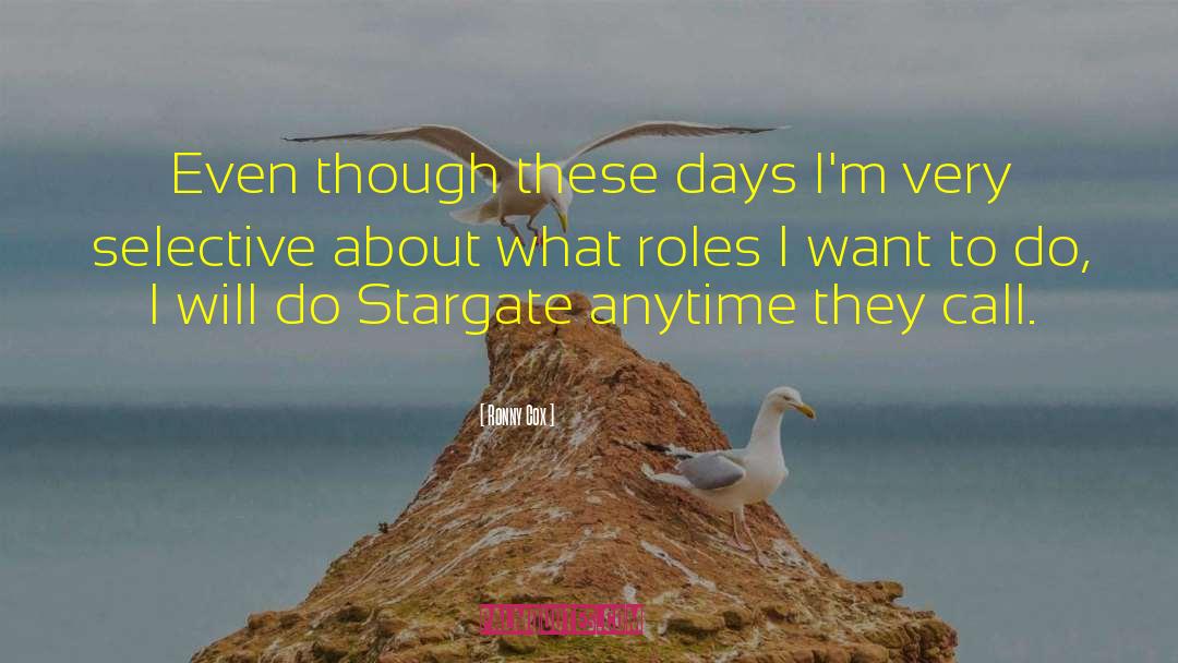 Sharai Stargate quotes by Ronny Cox