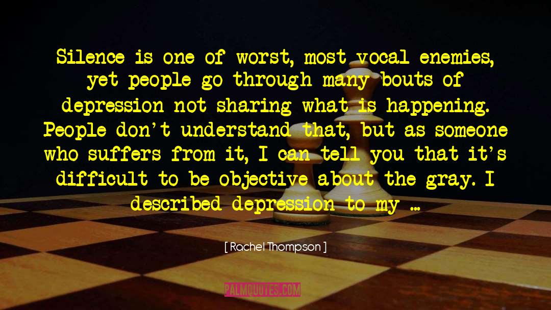 Sharaine Thompson quotes by Rachel Thompson