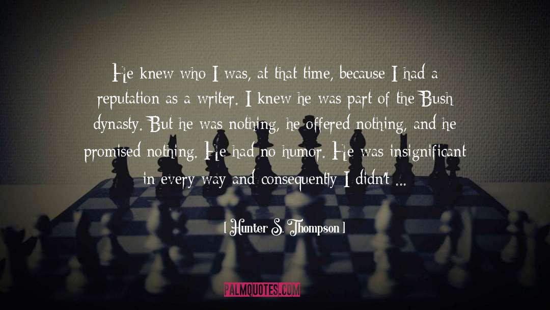 Sharaine Thompson quotes by Hunter S. Thompson