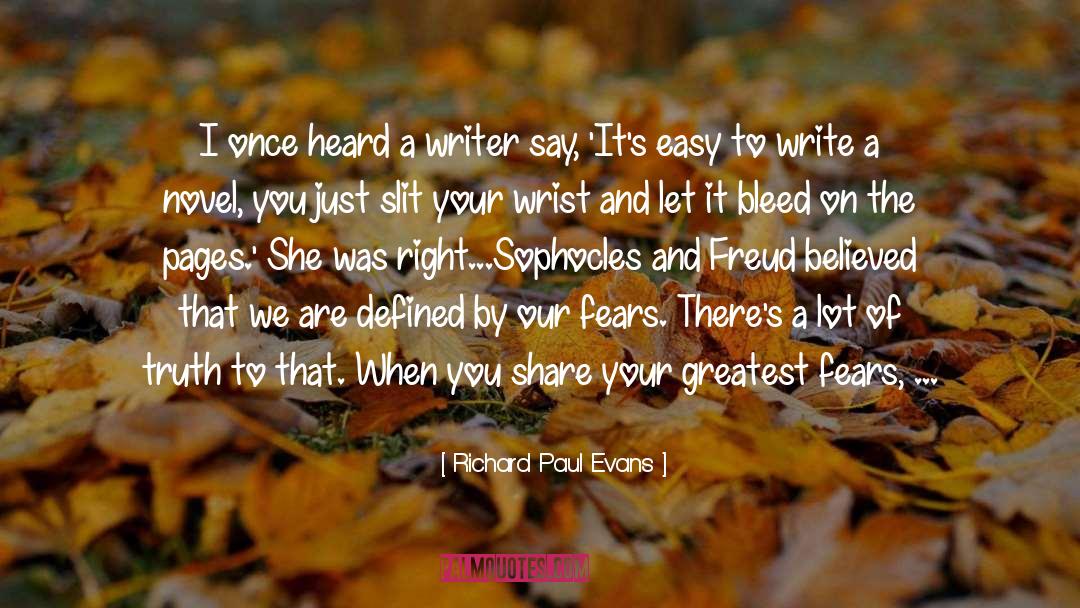 Share Your Feelings quotes by Richard Paul Evans