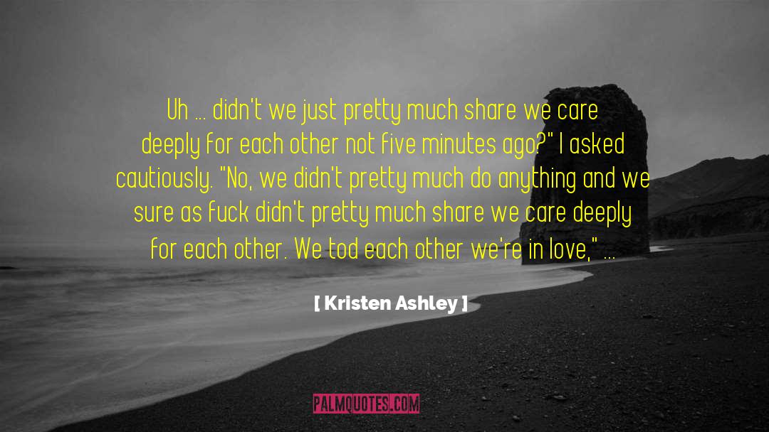 Share Your Uniqueness quotes by Kristen Ashley