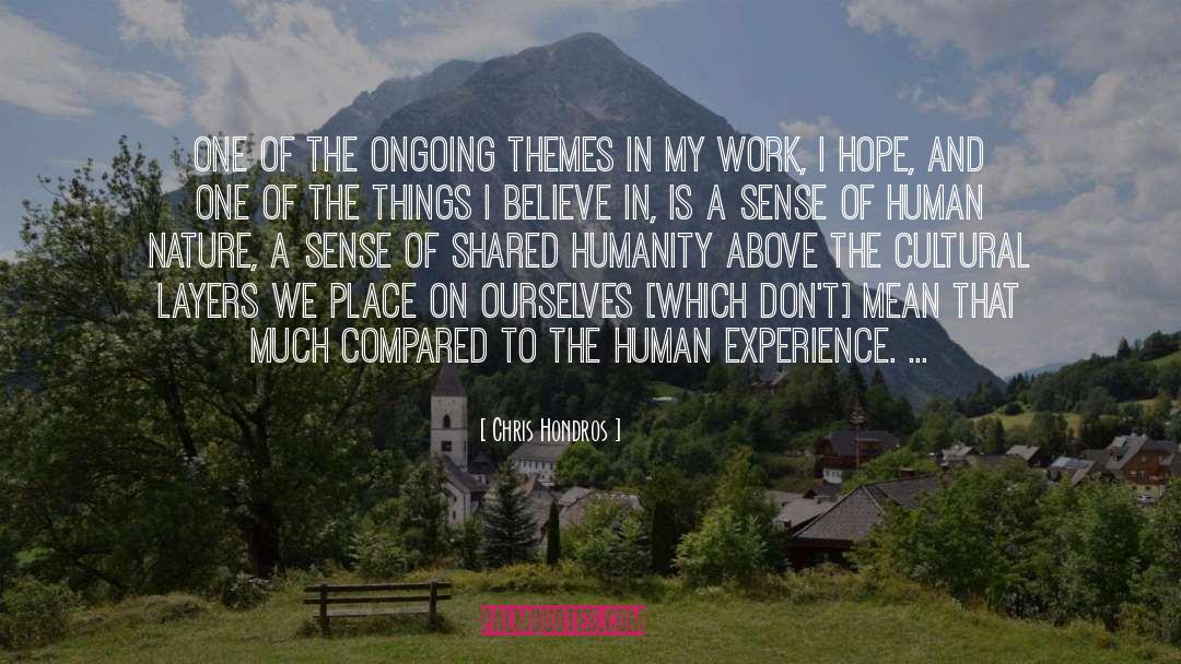 Shared Humanity quotes by Chris Hondros