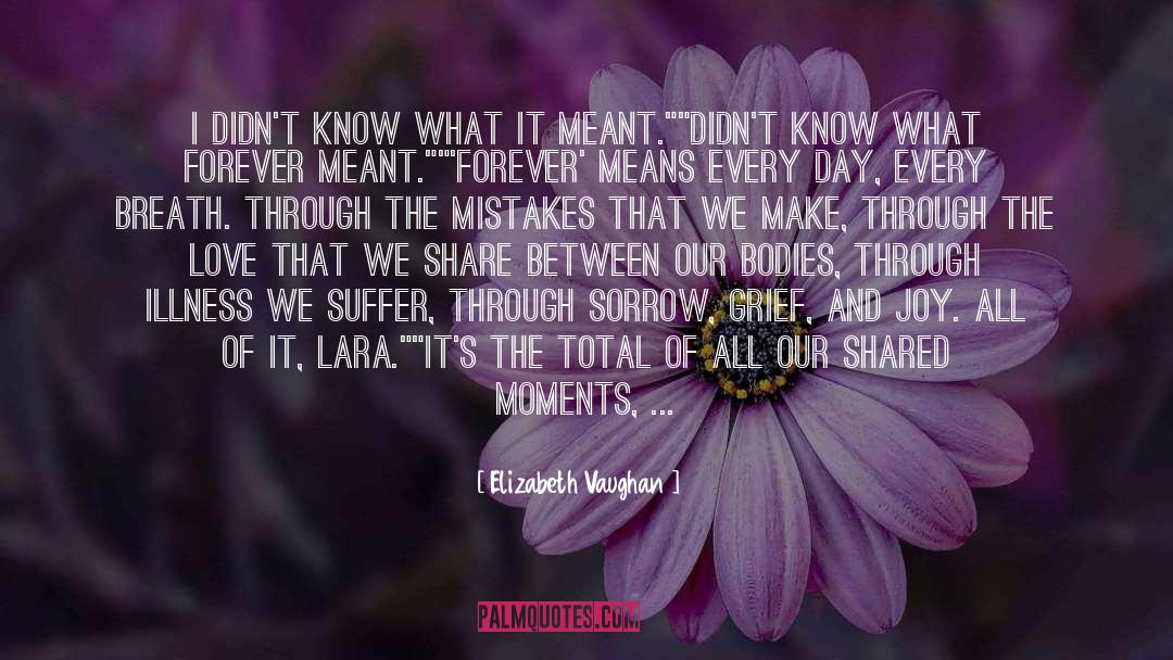 Shared Moments quotes by Elizabeth Vaughan