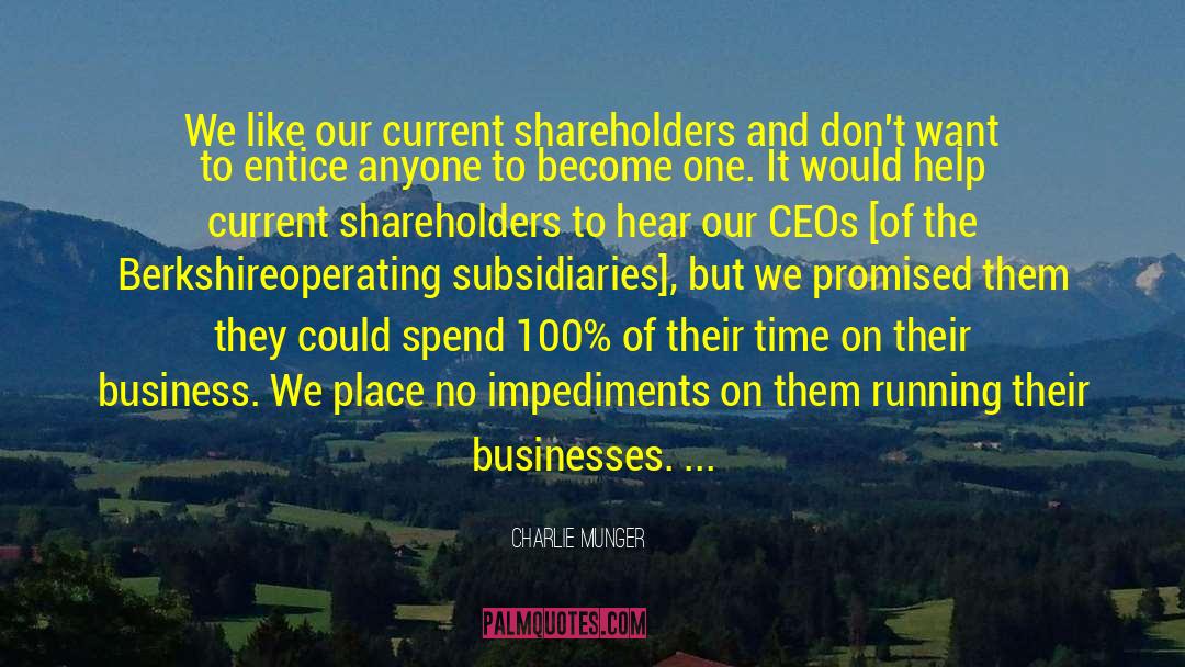 Shareholders quotes by Charlie Munger