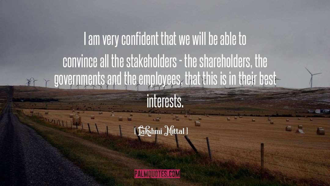 Shareholders quotes by Lakshmi Mittal