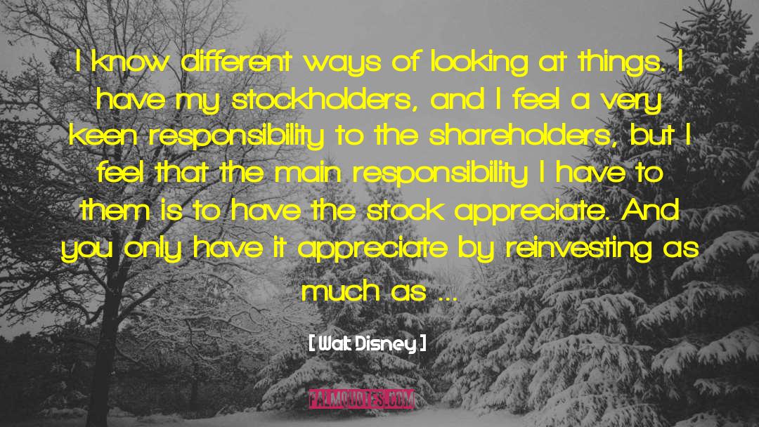 Shareholders quotes by Walt Disney