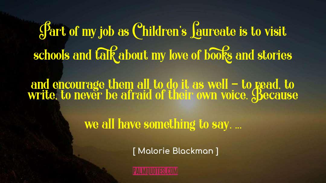 Sharing Books quotes by Malorie Blackman
