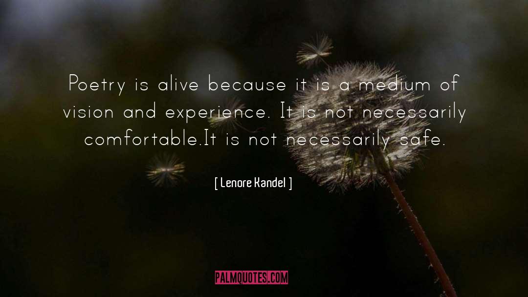 Sharing Experience quotes by Lenore Kandel