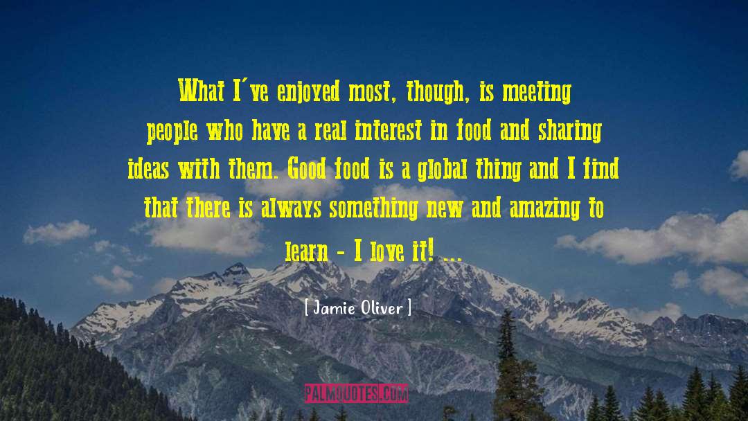 Sharing Ideas quotes by Jamie Oliver