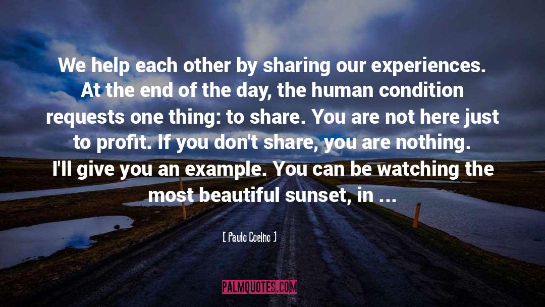 Sharing Is Caring quotes by Paulo Coelho