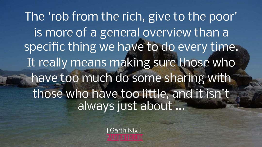Sharing Money quotes by Garth Nix