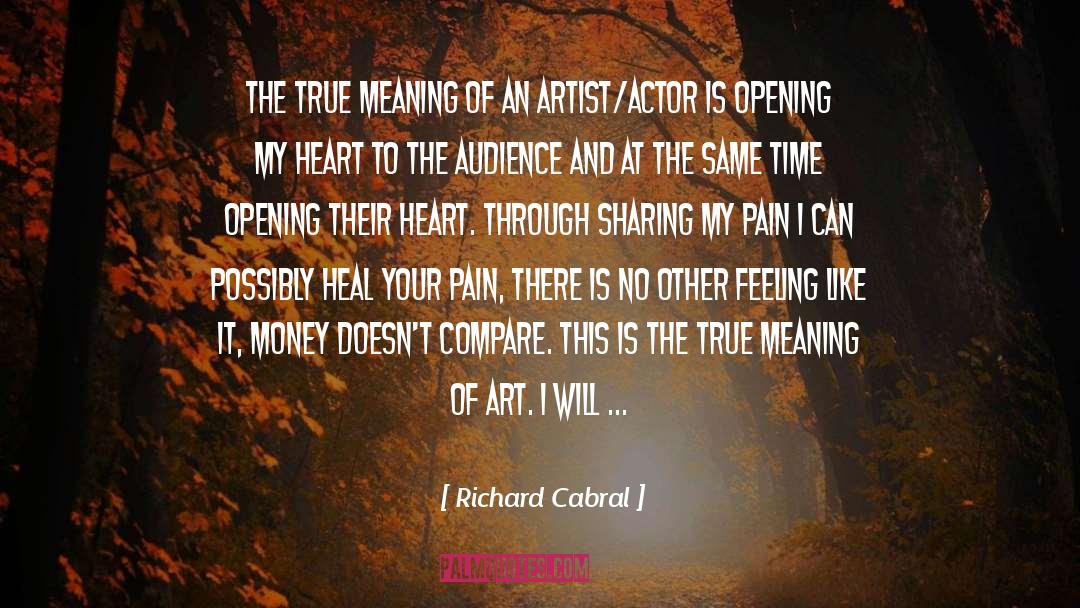 Sharing Money quotes by Richard Cabral