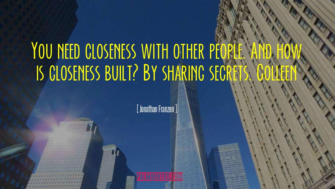 Sharing Secrets quotes by Jonathan Franzen
