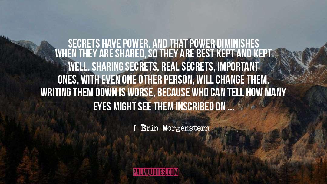 Sharing Secrets quotes by Erin Morgenstern