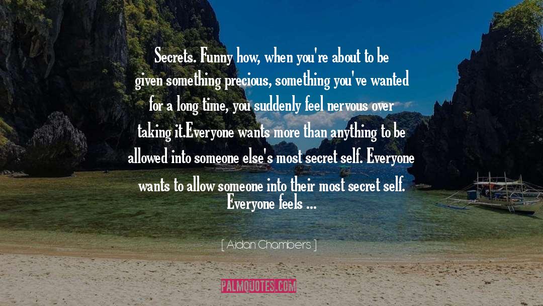 Sharing Secrets quotes by Aidan Chambers