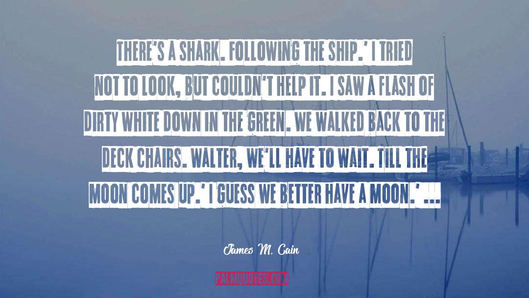 Shark quotes by James M. Cain