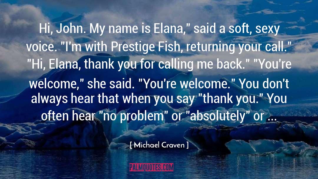 Shark Thank quotes by Michael Craven