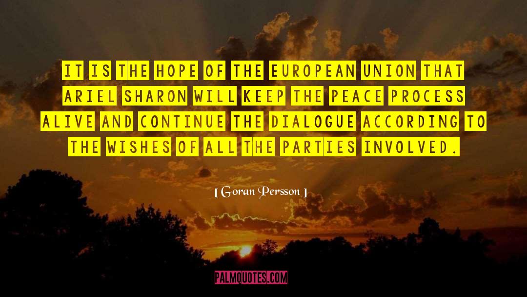 Sharon Esther Lampert quotes by Goran Persson
