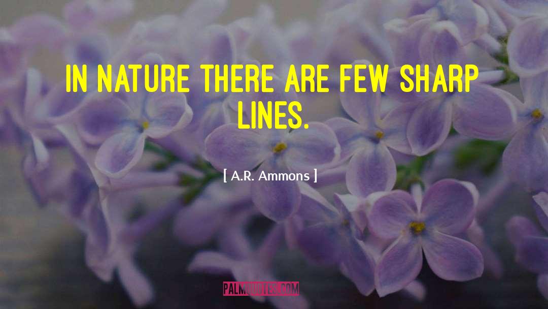 Sharp Knives quotes by A.R. Ammons