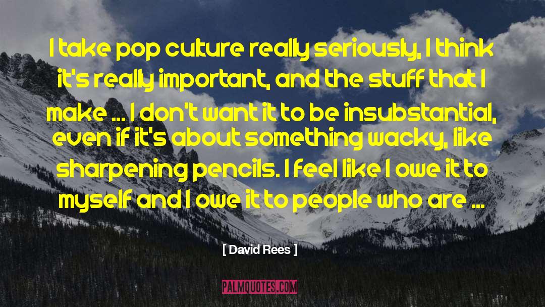 Sharpening Pencils quotes by David Rees