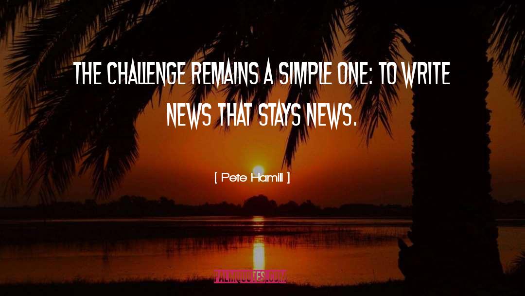 Shashamane News quotes by Pete Hamill
