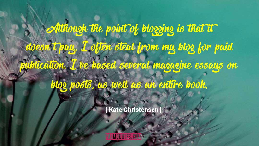Shasho Blog quotes by Kate Christensen