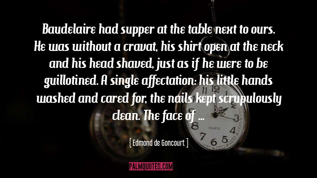 Shaved quotes by Edmond De Goncourt