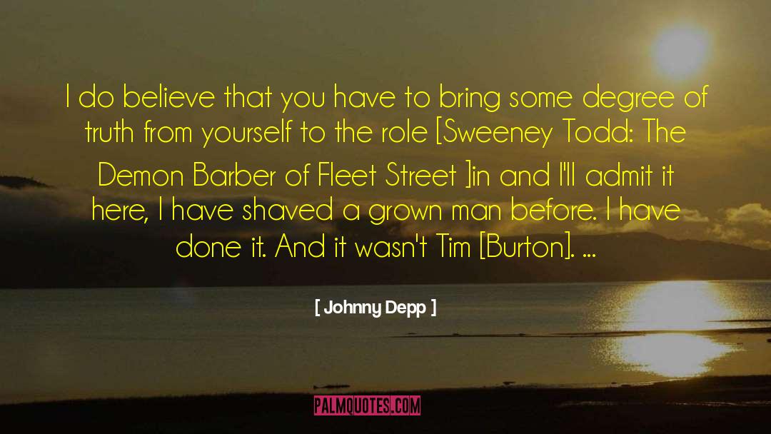Shaved quotes by Johnny Depp