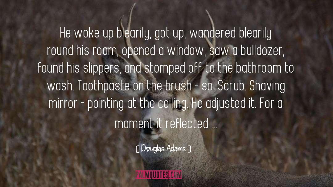 Shaving quotes by Douglas Adams