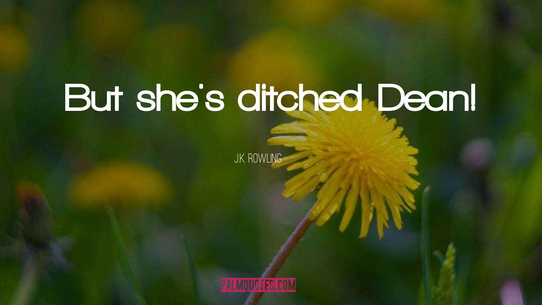 She Ditched Me quotes by J.K. Rowling