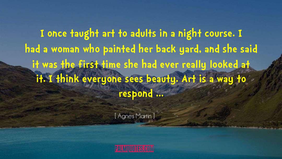 She Is Beauty quotes by Agnes Martin