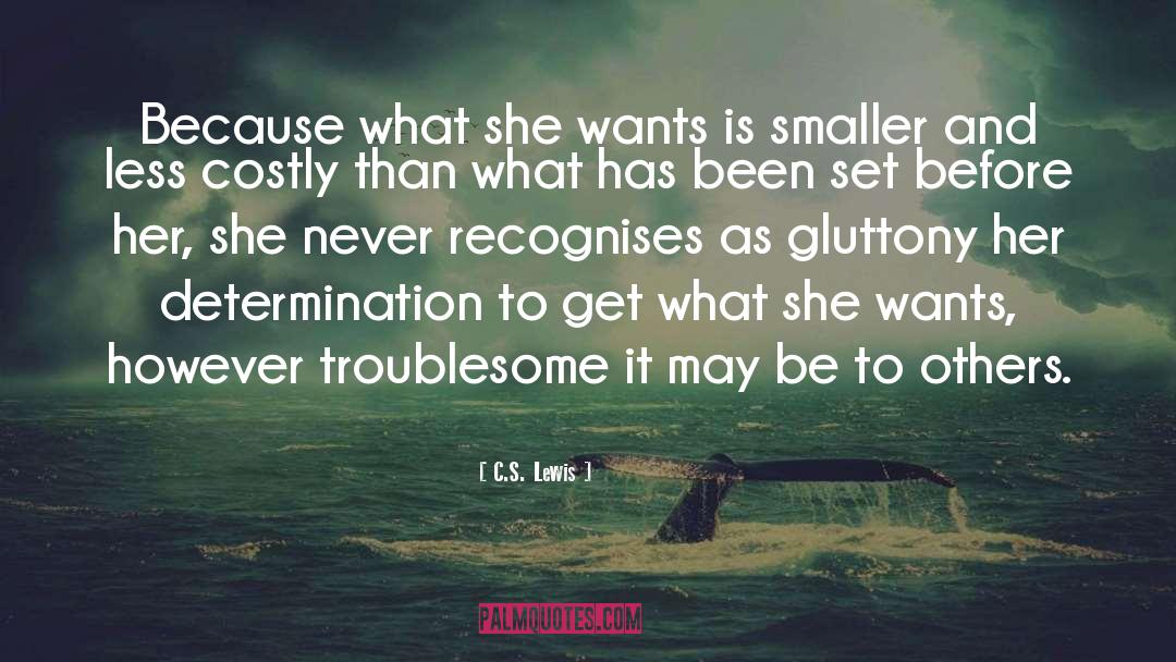 She quotes by C.S. Lewis