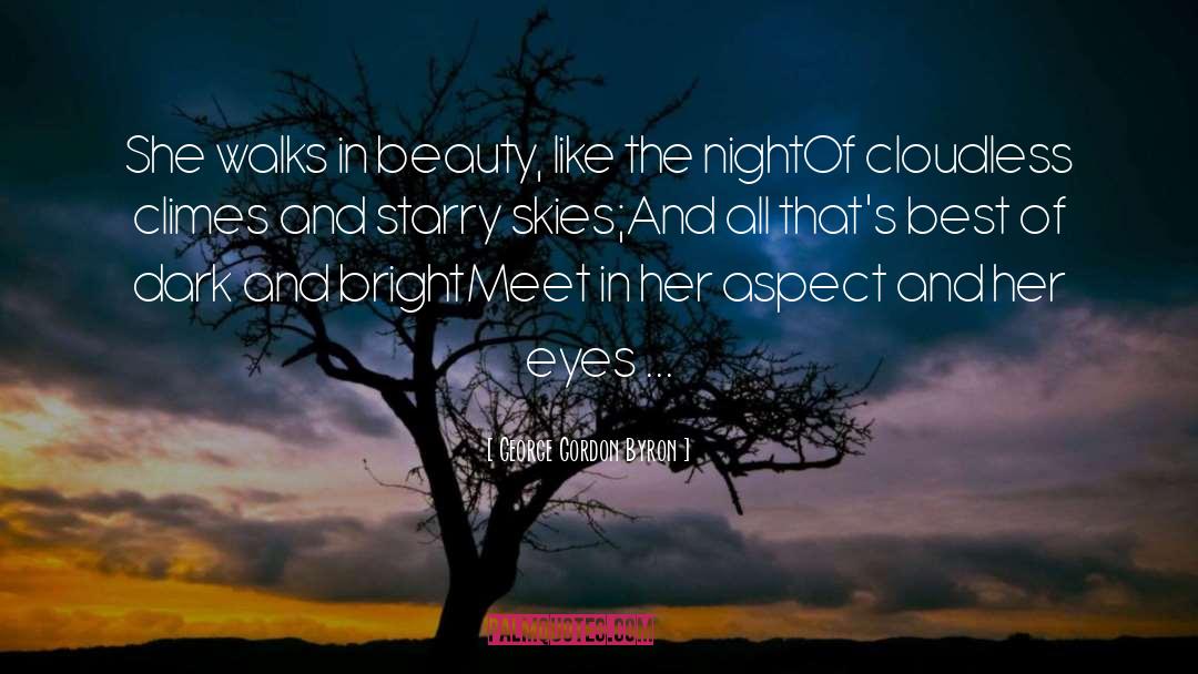 She Walks In Beauty quotes by George Gordon Byron