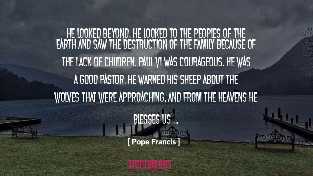 Sheep 1976 quotes by Pope Francis