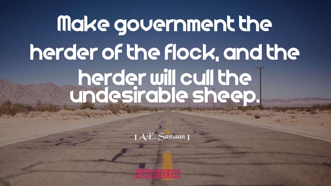 Sheep quotes by A.E. Samaan