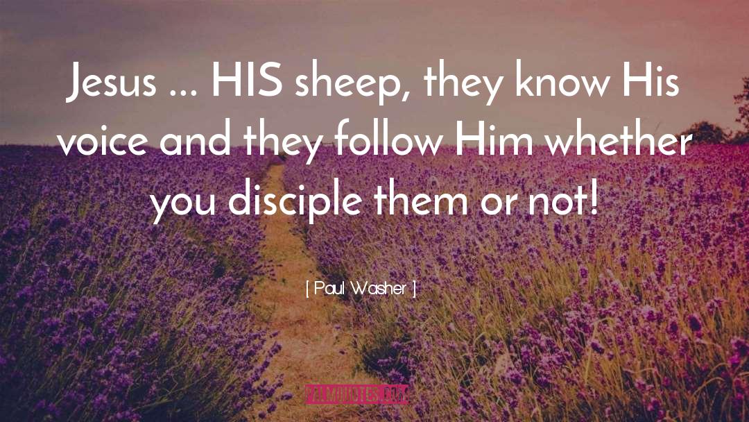 Sheep quotes by Paul Washer