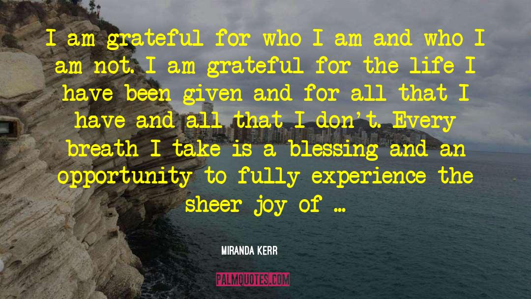 Sheer Joy quotes by Miranda Kerr