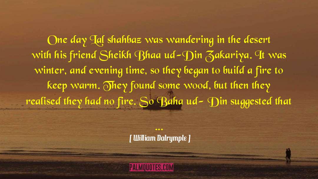 Sheikh quotes by William Dalrymple