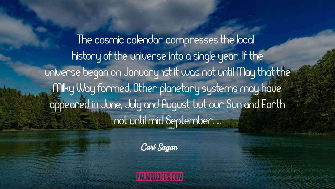 Sheldonian Calendar quotes by Carl Sagan