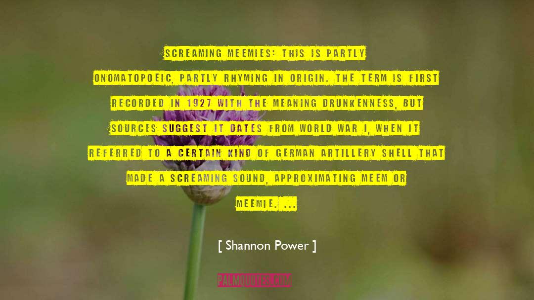 Shell Shock quotes by Shannon Power